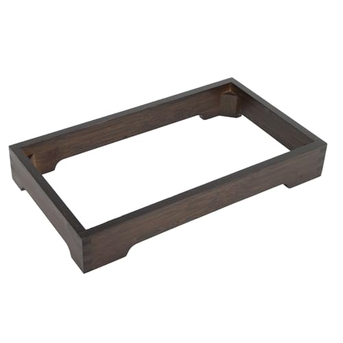 Induktionskocher Holzrahmen Minimalist Stall eingebettete elektrische Teeofenbasis für Tee -Kochzubehör handgefertigt Phyllostachys pubescens 40x23x5.8 cm von Ldafava