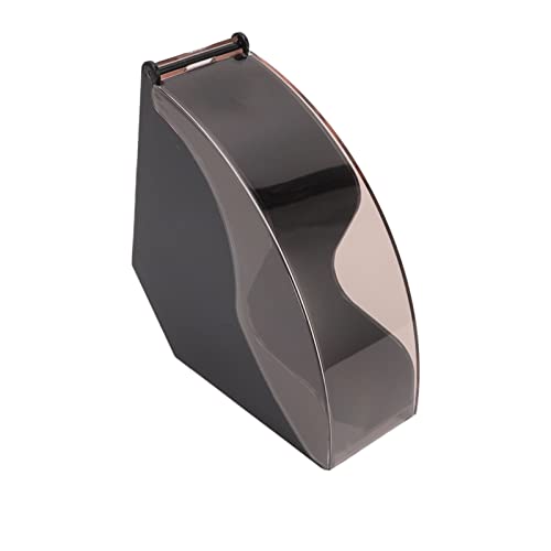 Kaffeefilterpapier Aufbewahrungsbox staubdes Plastikfilterhalter Ständer mit Deckung für Küchentheke Kaffee -Bar Büro Haus 73 x 125 x 133 mm (Schwarz) von Ldafava