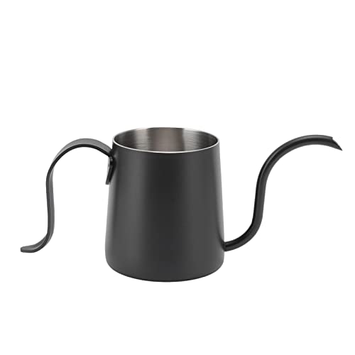 Kaffeekessel 304 Edelstahl verdickte dünne lange Ausgüsse 250 ml über Kaffeekessel für Zuhause gießen (Schwarz) von Ldafava