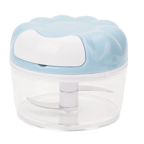 Knoblauchhacker Handbuch Mini Safer Mehrzweck transparenter Knoblauch -Mincer mit Kordel für Küchen effizientes Quetschen für Knoblauchpfeffer Zwiebel Gemüse Obst knochenloser (Blau) von Ldafava