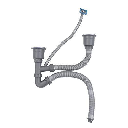 Küchenspüle Drain Schlauch Kit Universal Expandable Double Basin Drain Rohr Schnelles Abfluss mehrere Deodorants für Küchenspüle aus PP PVC Edelstahl von Ldafava