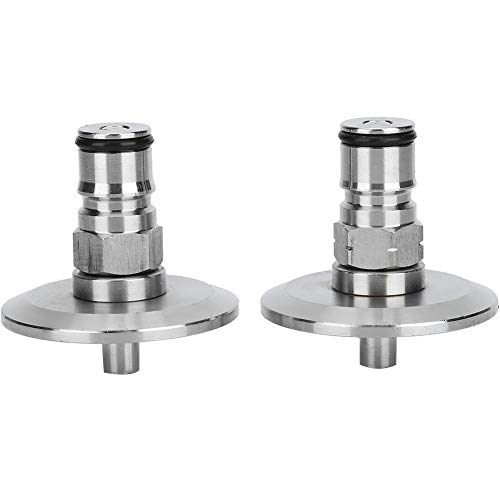 Kugelverriegelungs -Pfostenadapter Edelstahl Tri Clamp an Ball Lock Post Brewing Brewing Dauerhafte Korrosionsbeständigkeit für Homebrew Fass Craft Beer 304 Edelstahl 1,5 Zoll 2pcs von Ldafava