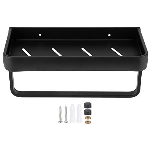 Ldafava 30 cm Badezimmer Regal Raum Aluminium Wand montiert Hohlspeicher Rackkorb Organizer (Einzelschicht mit Pole) von Ldafava