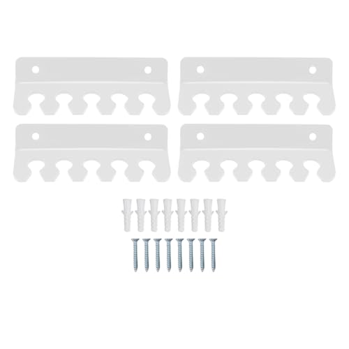 Ldafava 4 PCs Kabelhalter Clip 5 Slots Acrylphone Tablet Ladungskordmanagement Organizer Schreibtisch Wandmontage Organizer Halter (Klar) von Ldafava