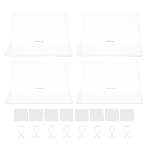 Ldafava 4pcs Wandfloatregal moderner prägnanter Stil Acryl Starke Traglager -Punch frei wasserdichtes kleines schwimmendes Regal für Küchenbadstudien von Ldafava