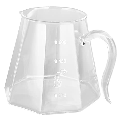 Ldafava 600 ml Hand tropfende Kaffeeglas Tasse mit einzigartigen Adlerschnabelgriffen zum Kaffee von Ldafava