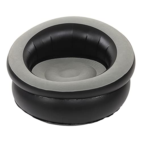 Ldafava Aufblasbare Couch aufblasbare Sofa Stuhl inblasbare Lounge Stuhl Einfacher aufblasbares Luftsofa Ergonomisches Design schneller Inflation tragbar für Wohnzimmer Schlafzimmer Büro (Grau) von Ldafava