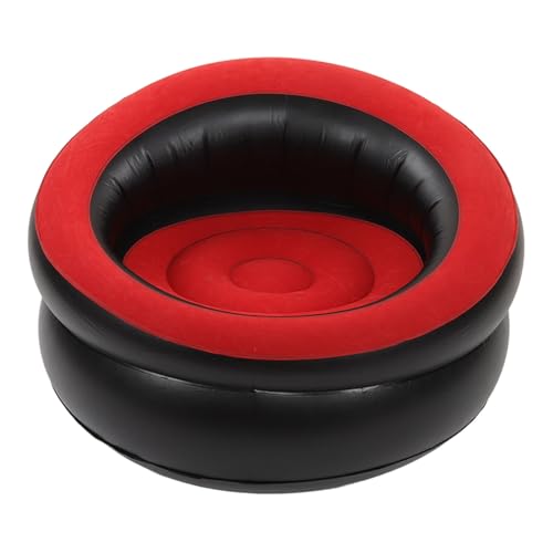 Ldafava Aufblasbare Couch aufblasbare Sofa Stuhl inblasbare Lounge Stuhl Einfacher aufblasbares Luftsofa Ergonomisches Design schneller Inflation tragbar für Wohnzimmer Schlafzimmer Büro (Rot) von Ldafava