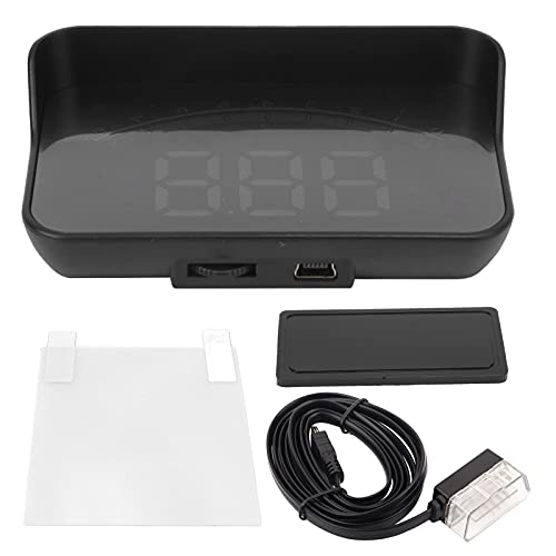 Auto HUD OBD2, 3,5 Zoll Head-Up-Display für Windschutzscheibe, Echtzeit Geschwindigkeit, Motordrehzahl, Wassertemperatur, Sicherheitsalarm, Müdigkeitswarnung, Universell für alle Autos Auto HUD OBD2, 3,5 Zoll Head-Up-Display für Windschutzscheibe, Echtzeit Geschwindigkeit, Motordrehzahl, Wassertemperatur, Sicherheitsalarm, Müdigkeitswarnung, Universell für alle Autos von Ldafava