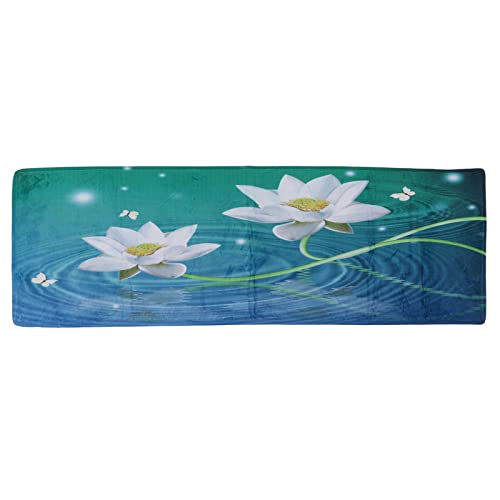 Ldafava Badezimmer Runner Bad Matte Läufer Langes Bad Matte weiches bequemes exquisites Design Nicht -Schlupf -Wasser -Absorption Flanell Teppich für Küchen Badezimmer Wohnzimmer (40 * 120 cm) von Ldafava