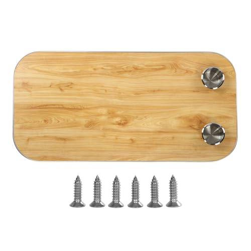 Ldafava Boattisch -Top Marine Boat Table Top Abnehmbares Meeres -Tisch -Tisch mit 2 Tassen Haltern Massivholz abnehmbare Desktop -Panel für RV Yacht 800x400mm (Gelb) von Ldafava