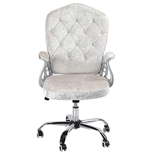 Ldafava Bürostuhl Haus Luxus 360 Schwenkrockel Lift Computer Stuhl Ergonomische gepolsterte Armlehne breite Rückenlehne Einstellbare Höhe für Schlafzimmer Büro Hotel Flanellett Stahl von Ldafava