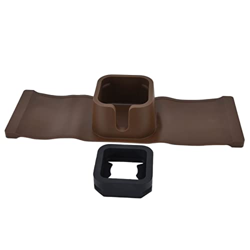 Ldafava Cup Halter Couch Arm Cup Halter Sofa Arm Tasse Tablett Silikonkörper für Wohnzimmer Balkon (Gewöhnlicher Braun) von Ldafava