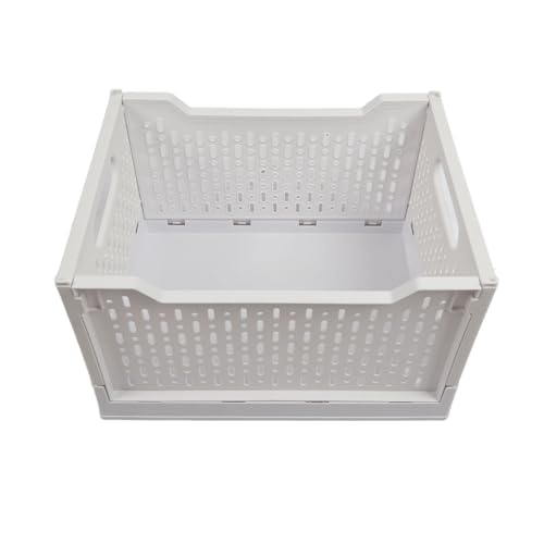 Ldafava Faltbare Kunststofflagerungskörbe stapelbarer multifunktionaler Organizer Mülleimer mit Griffen und n für Küchenschlafzimmer Wohnzimmer PP Material 38.5 x 29 x 23 cm von Ldafava