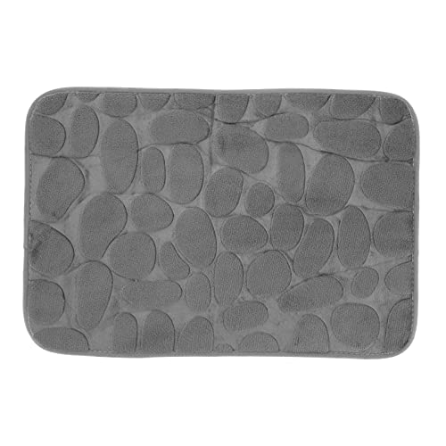 Ldafava Flanell Türmat Kopfsteinpflasterte Teppich weich absorbierende Matte Matte matten badezimmerteppich für geeignet für heimische Badezimmer küche Schlafzimmer Wohnzimmer Wohnzimmer (Grau) von Ldafava