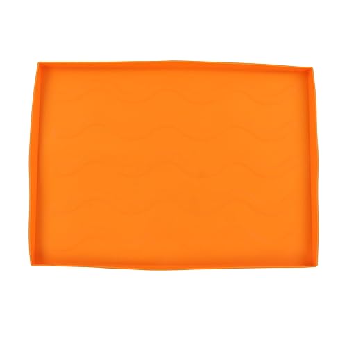 Ldafava Griddle Silicon Protective Mattenabdeckung Hochleistungs -Silikongrillmatte für Grillkochoberfläche Grills (Großer Orange 70 cm / 27,6 Zoll) von Ldafava