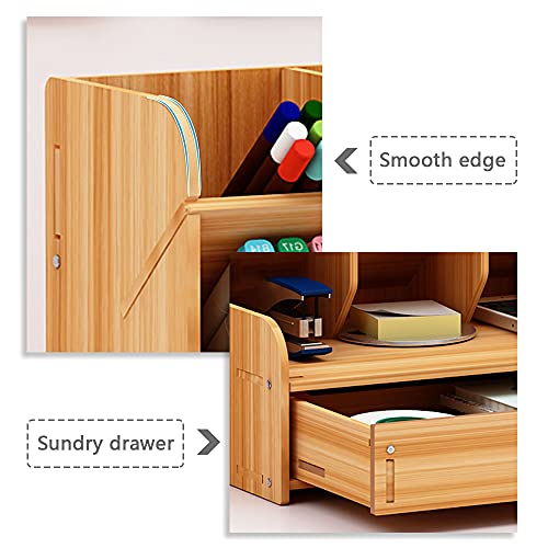 Ldafava Holz Desktop Organizer Multi -funktionaler Stifthalter Aufbewahrungsbox mit 12 Fach Schubladen Büro -Schulbüro Schreibwarener Organisator Brown 21.0x15.0x25.5 cm Ldafava Holz Desktop Organizer Multi -funktionaler Stifthalter Aufbewahrungsbox mit 12 Fach Schubladen Büro -Schulbüro Schreibwarener Organisator Brown 21.0x15.0x25.5 cm von Ldafava