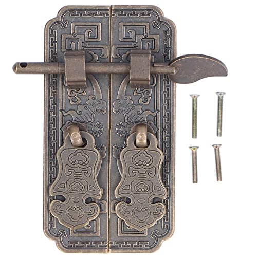 Ldafava Kabinettsfaceplate Messingmaterial Bronze glückverheißend Fledermausmuster Retro chinesische Schrankgriffe für Kleiderschränke und Kommoden Messingmaterial 10 x 5,2 cm von Ldafava