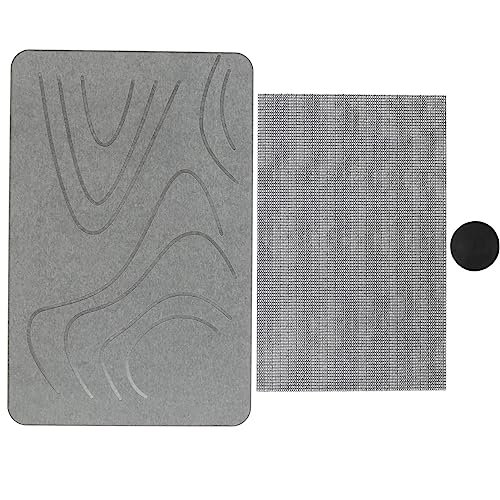 Ldafava Kieselgur Erdbad Matte Nicht -Schlupf Absorbierende trocknende Badezimmer Teppich Weiches Fußpolster für Badezimmer Küchenböden natürliche sichere Diatomitholzfaser 60x39cm (Zeile 1) von Ldafava