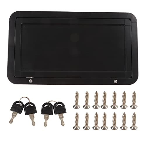 Ldafava RV externer Esstisch mit Schloss 25 kg Maximale Last Aluminiumlegierung für MPV -Boot Caravan (Schwarz) von Ldafava