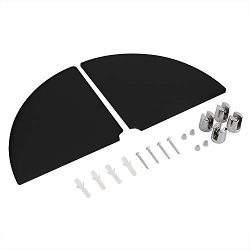 Ldafava Radiales Eckregal, Wandmontage, schwebende Regale, 2 Stück, Acryl, Premium, Anti-Aging, dekoratives Präsentationsregal für Wohnzimmer, Schlafzimmer, Küche, Büro, Weiß, Schwarz, (Schwarz) Ldafava Radiales Eckregal, Wandmontage, schwebende Regale, 2 Stück, Acryl, Premium, Anti-Aging, dekoratives Präsentationsregal für Wohnzimmer, Schlafzimmer, Küche, Büro, Weiß, Schwarz, (Schwarz) von Ldafava