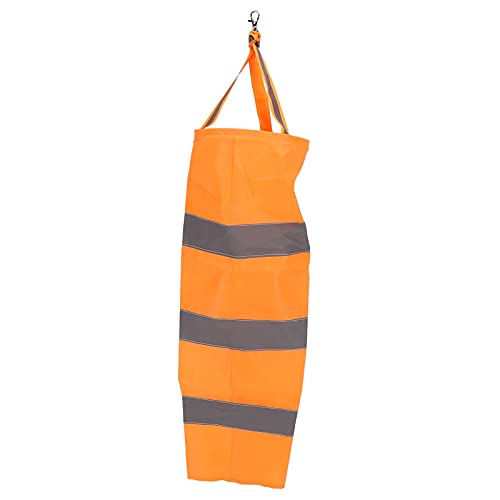 Ldafava Reflektierendes Wetter Windsock Windrichtung Indikator Outdoor Airport Farm Garden Parks Orange Hochwertiges Polyester langlebig Hellorange mit (100 cm) von Ldafava