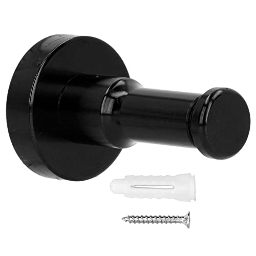 Ldafava Retro Badezimmerhaken, Handtuchhaken aus Aluminium, robuster Wandgarderobenhalter für Balkonküche (Schwarz) von Ldafava