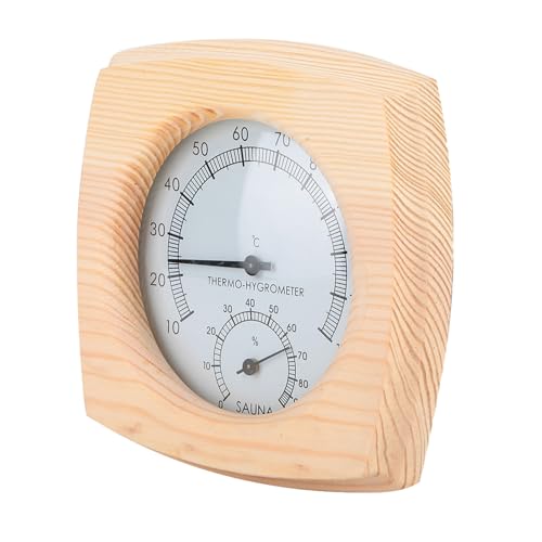 Ldafava Saunaraum-Digitalthermometer-Hygrometer, hochtemperaturbeständiges hölzernes Feuchtigkeitstemperaturmessgerät für Sauna, Badezimmer, Schwitzbad, Raum, Fichte, 5,19 Zoll Ldafava Saunaraum-Digitalthermometer-Hygrometer, hochtemperaturbeständiges hölzernes Feuchtigkeitstemperaturmessgerät für Sauna, Badezimmer, Schwitzbad, Raum, Fichte, 5,19 Zoll von Ldafava