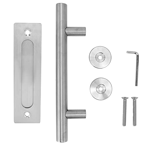 Ldafava Scheunentür griff Edelstahl Doppelseitiger Zuggriff Hoch leistungs rost beweis gebürstet Oberfläche für Scheunentüren Garagen-Schrank-Schiebetüren 11,8x2,6 Zoll von Ldafava
