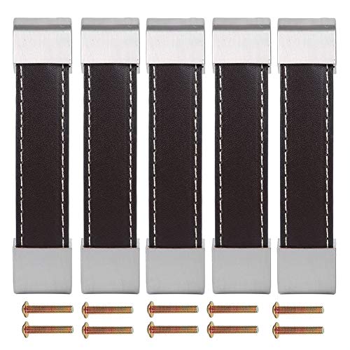 Ldafava Schublade ziehen Griffe für Schrank Küchenschrank Möbelgriffe exquisite Arbeitenschaft robust langlebig einfache Installation für Schrank Schubladen Kommoden Juwelierbox PU Leder von Ldafava