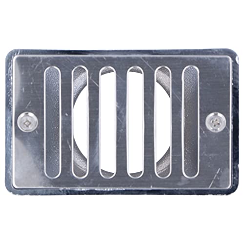 Ldafava Schwimmbad Wasserüberlauf ss Edelstahl Männliche Gewinde Abflussabdeckung Anti -Blockier -Kühlergrill Design für Swimmingpools s Spas Größe 11x6.8x6.5 cm von Ldafava
