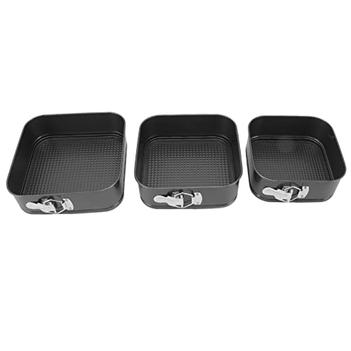 Ldafava Springform Cake Pan Nicht -Stick abnehmbarer unten leckeres Käsekuchenpfanne zum Backen von Käsekuchen Pizza Brot Kohlenstoffstahl Edelstahl 3 Pack (20/22/24) von Ldafava