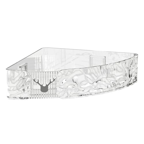 Ldafava Wandmontage Eckschale Mehrzweck moderner exquisiter platzsparender Eckregal für Badezimmer Küche Robustes Haustiermaterial wasserdichtes Design von Ldafava