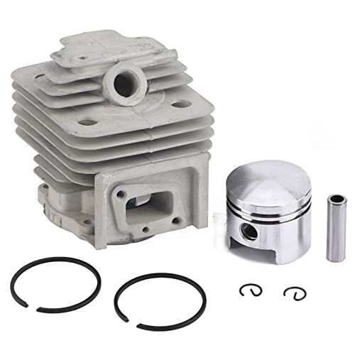 Ldafava Zylinder -Set -Kolben -Kit -Ring -Set Hochleistung langlebige Ersatzteile kompatibel mit TL52 BG520 Pinselschneidermotor 44 -mm -Aluminiumlegierung von Ldafava