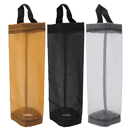 Lebensmittelbeutelhalter Müllbeutelhalter Müllsack -Spender großer Kapazität Transparentes haltbares Polyester -Hanging -Design für Heimküche Raumsparung (Gelb) von Ldafava
