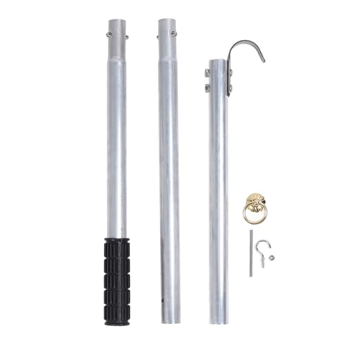 Leiter -Pull -System -Kit Metall Spleiße Dachboden Leiter Pull -System -Kit mit Speicherhaken Mühelosen Zugang für Dachboden Speicherplatz Sparlösung Edelstahl Aluminium Aluminium von Ldafava
