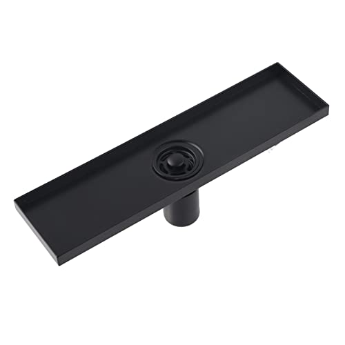Linearer Duschboden Abfluss 304 Edelstahl Mattschwarz abnehmbar Abdeckung Hochleistungs Badezimmer Küchengarage Entwässerung System 30 cm Linearer Duschboden Abfluss 304 Edelstahl Mattschwarz abnehmbar Abdeckung Hochleistungs Badezimmer Küchengarage Entwässerung System 30 cm von Ldafava