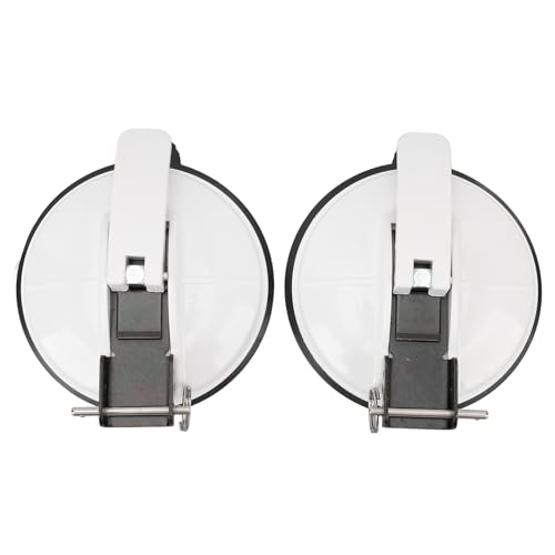 Markisenhalter Latchstil Stabiler Unterstützung Rosthing Foot Holder für T4 T5 T6 Strand T7 RV Markisen Bein Fußhalterung Abs Material 12 cm Saugnapf 2 Pack (Weiß) von Ldafava