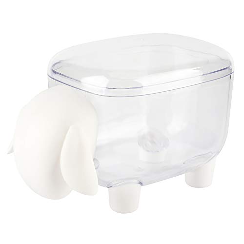 Mini -Baumwoll -Tupfer -Aufbewahrungsbox Kosmetische Baumwoll -Zahnstocher Organizer Schafform Kreatives Cartoon Transparent Body Multifunktional Desktop Speicherbox für Home (Ldavenavv-02) von Ldafava