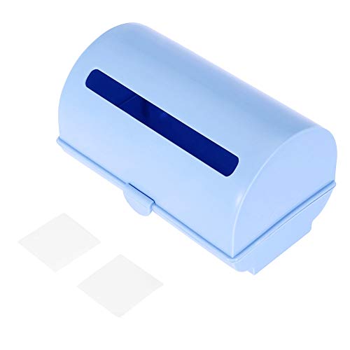 Müllbeutel-Aufbewahrungsbox, Organizer, Plastiktütenhalter, Spender, hochwertiges PP-Material, Wandmontage, selbstklebendes Design für Küche, Badezimmer, Büro, Grün, Blau, Rosa, (Blau) von Ldafava