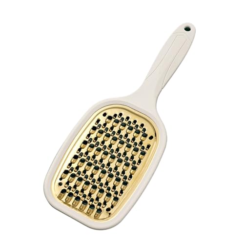 Nahrungsmittelgebiet Multi Zweck Edelstahl Gemüse Shredder für Kartoffel Karottenkäse Heimküche Essentielles Werkzeug Langlebiger rostof einfach zu reinig zu reinigem kompaktem (Weißer Griff) von Ldafava