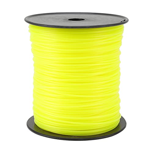 Nylon Weed Trimmer Line Heavy Duty Strimmer Draht 3mm Spulenersatz für Unkrautfresser Rasenmäher Trimmer Kabel Langlebig Nylonmaterial rund Gelb (300 m/328.08yd) von Ldafava