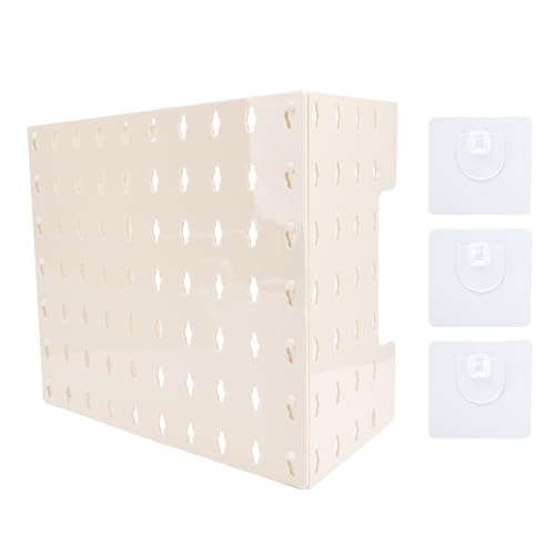 Pegboard Wall montierte Lagerregal Multi -Funktion Gas Warmwasserbereiter Rohrabdeckung mit Kleberpolster für Küchenhaus Organisation Haustiermaterial 3 Teile (S) von Ldafava