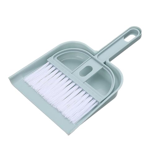 Plastik Mini Desktop Sweep Reinigung Pinsel Kleiner Besen Dustpan Set kompakt Multi funktional für Tastaturwagen Auto Büro -Schreibtisch Reinigung (Nordisch blau) von Ldafava