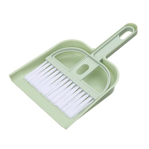 Plastik Mini Desktop Sweep Reinigung Pinsel Kleiner Besen Dustpan Set kompakt Multi funktional für Tastaturwagen Auto Büro -Schreibtisch Reinigung (Nordisch grün) von Ldafava