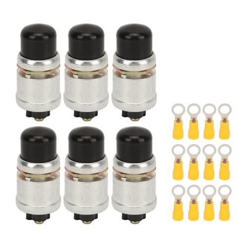 Push Start -Taste -Schalter -Kit wasserdichtes Hochleistungs -Schnellreaktion Motor Zündstarter für Fahrzeug RV -Boot ATV Aluminiumlegierung 6 Sätze von Ldafava