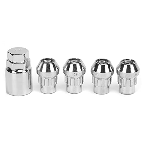 Radmutterschlösser Eingestellt Hochfestigkeit Stahl M12X1.5mm 32 mm Höhe Universal Fit Automobile Rad Security Fadener 4pcs mit Spezialschlüssel von Ldafava