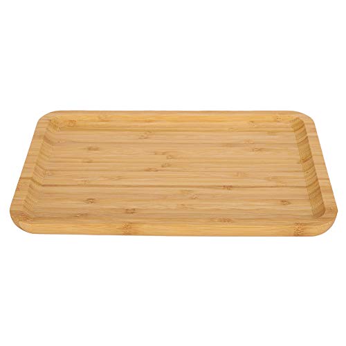 Rechteckig Bambus Servierschale Moderne einfache handgefertigte umweltfreundliche Lebensmittelfruchtkuchen Aufbewahrungsplatte Küchengeschirr Haushalt Verwenden Sie 30 x 20 x 2 cm von Ldafava