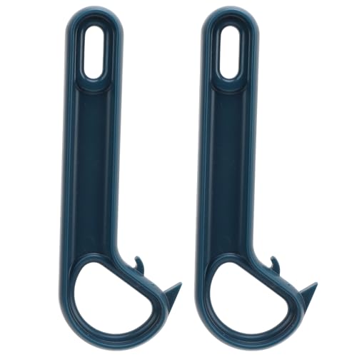 Ring Pull Dose Opener Easy Open Manual Tin Opener Mühelosen Öffnungswerkzeug für ältere und schwache Hände ABS Material 5.9x2.1in 2 Pack (Blau) von Ldafava