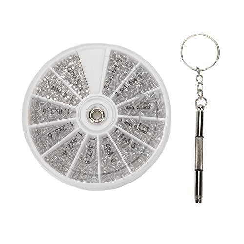 Schraubmutter -Sortiment -Kit 600pcs Uhrengläser kleiner Schraubmutter Reparaturkit mit Schraubendreher M1M1.2 M1.4 M1.6 Schraubmutter -Sortiment -Kit 600pcs Uhrengläser kleiner Schraubmutter Reparaturkit mit Schraubendreher M1M1.2 M1.4 M1.6 von Ldafava